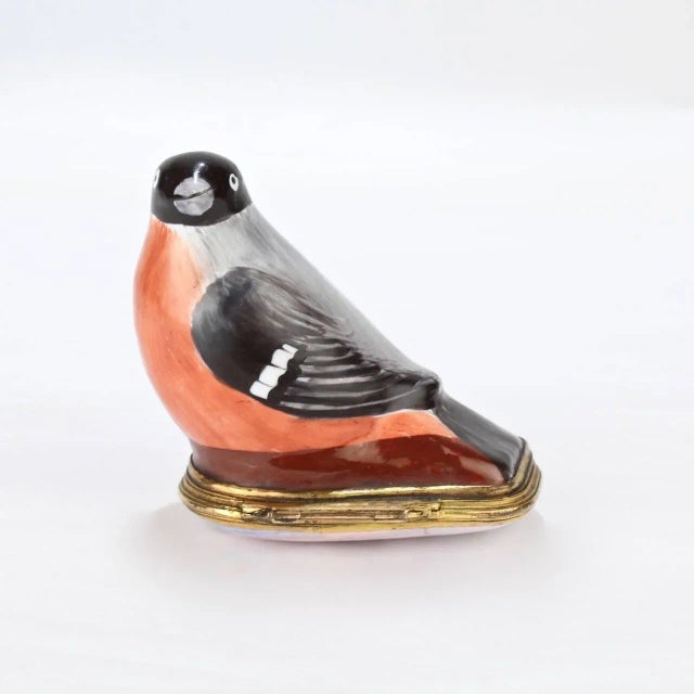 Antique Figural Bird Battersea or Staffordshire Enamel Bonbonniere / Snuff Box For Sale - Image 4 of 11