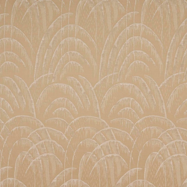 Contemporary SAMPLE - Schumacher Voussoir Moderne Fabric In Sand For Sale - Image 3 of 4