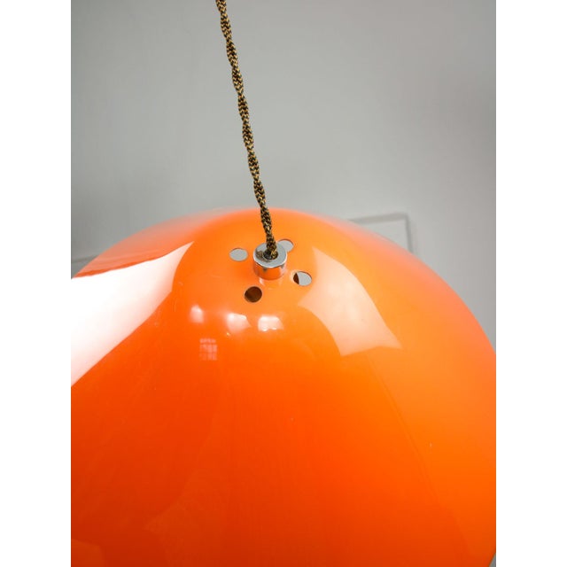 Mid-Century Modern Orange Pendant Lamp from Guzzini, 1960s For Sale - Image 15 of 18