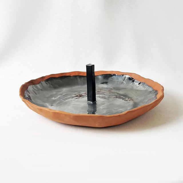 Terra & Metal Collection 05 Serving Dish by Anna Demidova For Sale - Image 4 of 4