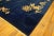 1920s 1920s Navy Blue Open Field Floral Antique Chinese Art Deco Carpet 8'10" X 11'9" Knotted Wool Rug For Sale - Image 5 of 9