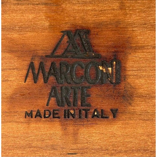 1990s Italian Inlaid Side Tables With Bronze Mounts by Marconi Arte, Pair For Sale - Image 14 of 18