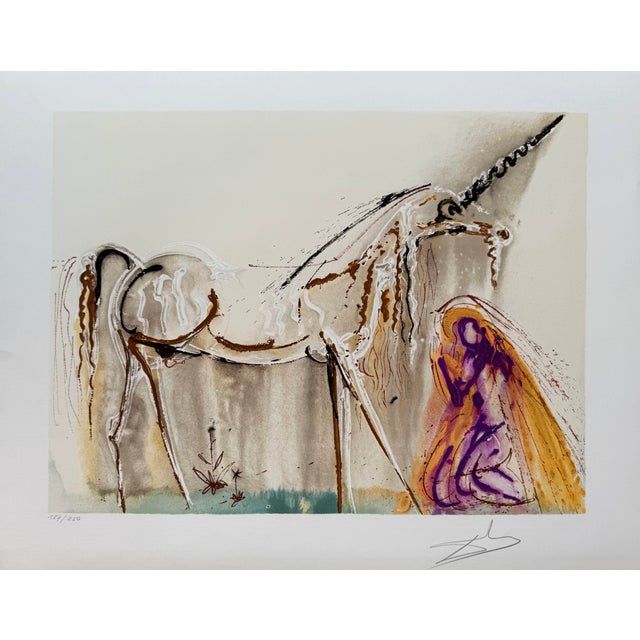 Salvador Dali, The Unicorn, 1970, Lithograph For Sale - Image 9 of 9