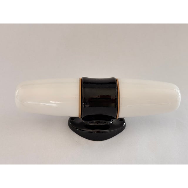 Model 6066 Sconce in Ceramic by Wilhelm Wagenfeld for Lindner, 1950s For Sale - Image 13 of 13