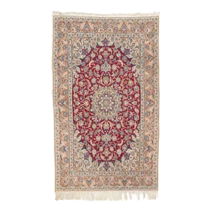 Late 20th Century Vintage Persian Nain Rug - 04'11 X 07'11