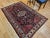 1900 - 1909 Vintage Persian Bakhtiari Rug, Handwoven Wool, Floral Pattern, Navy & Ivory, 5x7 For Sale - Image 5 of 14