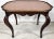 Country French Side Table Leather Top Oak Antique For Sale - Image 9 of 12