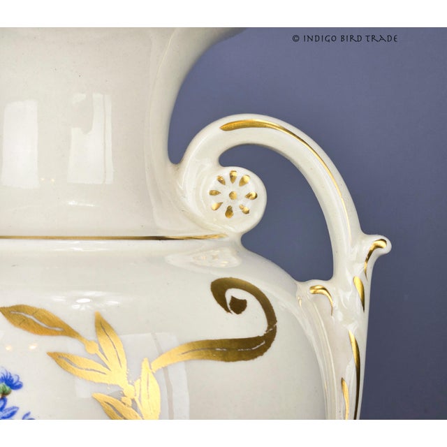 19th Century 19th Century Old Paris Hand Painted Porcelain Amphora Vase For Sale - Image 5 of 11