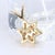 14k Yellow Gold & Diamond Star of David Pendant For Sale - Image 4 of 4