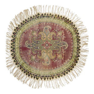 Antique Turkish Rug 4'5'' x 4'6'' For Sale