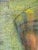 Cerulean Antique French Oil Painting : 1920’s “Orientale” With Rich, Colorful Texture For Sale - Image 8 of 12