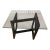 DIA/Milo Baughman-Style Glass Enameled Interlocking "Picture Frame" Table, Late 70s/Early 80s For Sale