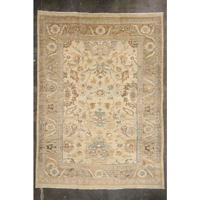 Camel Persian Sultanabad Rug - 13'00 X 18'00 For Sale - Image 8 of 9