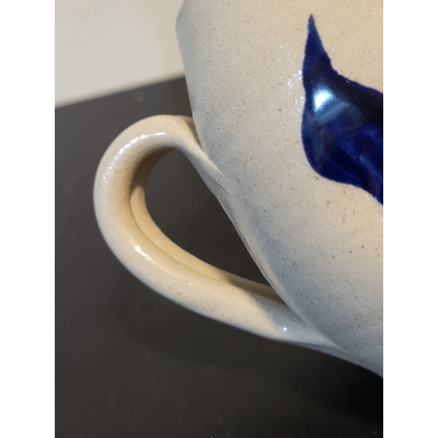 Ceramic 1970s Williamsburg Pottery Salt Glaze Miniature Pitcher Vase For Sale - Image 7 of 16