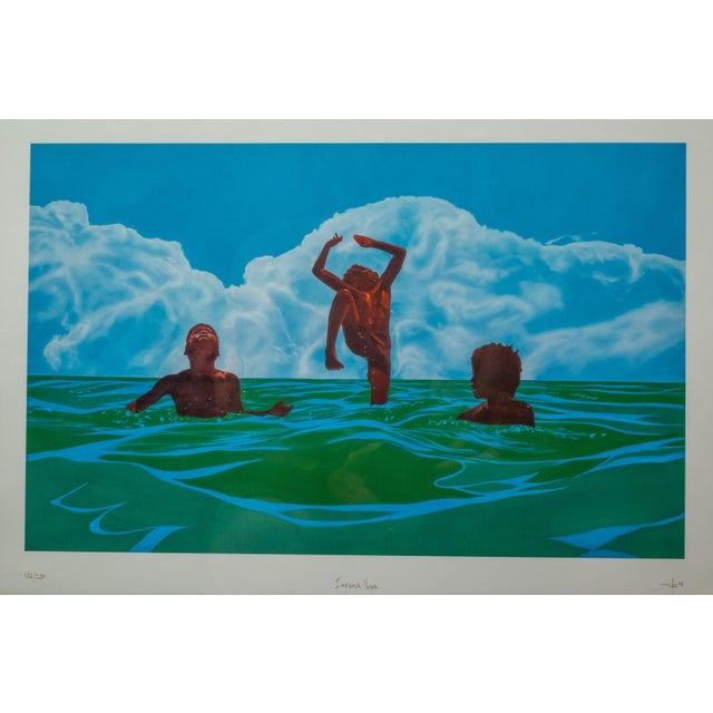 2020s Limited Edition 126/250 Signed Print "Inocencia Negra" With Frame by Mark Feijão Milligan Ii, Usa, C. 2021 For Sale - Image 5 of 10