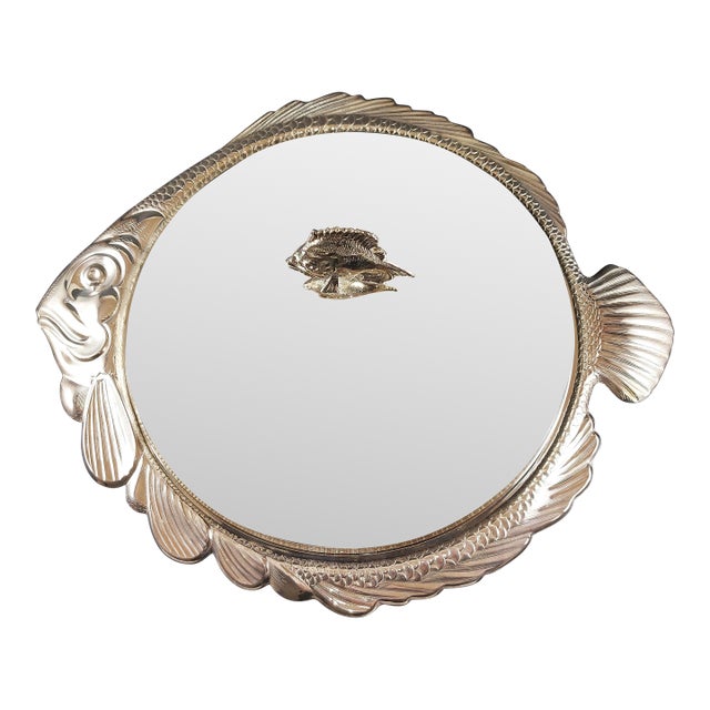 1950s Fb Rogers Glass Casserole Dish W/ Silver Plated Fish Shaped Holder & Lid For Sale