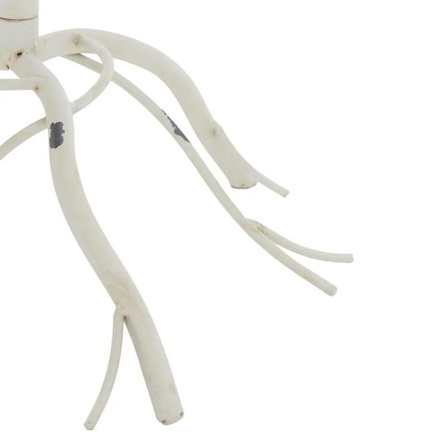 Metal Nigel Bird Bath - Antique White For Sale - Image 7 of 7