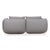 Jalis 21 Set of Fabric Two-Seater Stool and Grey Sofa, Set of 2 For Sale - Image 16 of 18