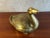 American Large Vintage Brass Goose or Duck For Sale - Image 3 of 12