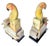 Pair Art Deco Jadeite & Multi-Stone Parrot Bookends For Sale In Atlanta - Image 6 of 18