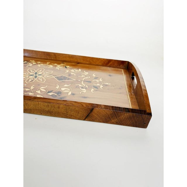 Wood French Provincial Style Wooden Tray, 1950s For Sale - Image 7 of 13