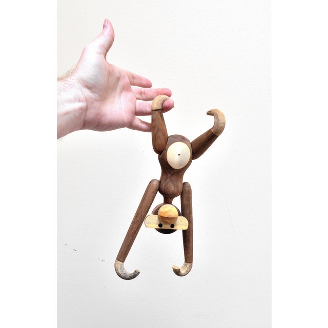 Vintage Carved Wooden Hanging Monkey Chairish