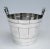 Mid-Century Modern Vintage C.1970's Italian Silver Plate Bucket And/Or Pail Accent Server Accompaniment Piece For Sale - Image 3 of 13