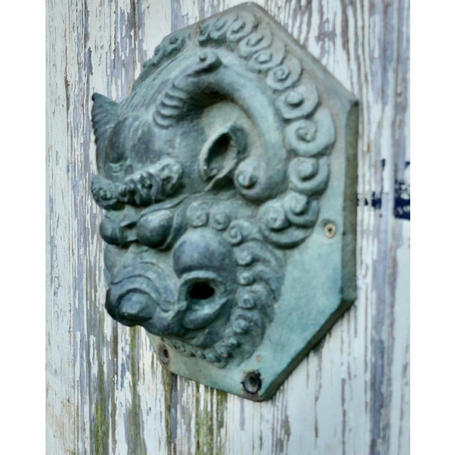 Chinese Foo Dog Foo Lion Door Plates, Set of 2 For Sale - Image 10 of 15