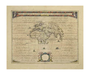 Johannes Janssonius, Orbis Terrarum, Etching, 1650s