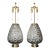 Pair of Urn-Shaped Mercury Glass Table Lamps For Sale