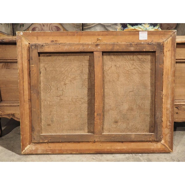 19th Century French Winter Landscape Painting in Original Giltwood Frame For Sale - Image 10 of 13