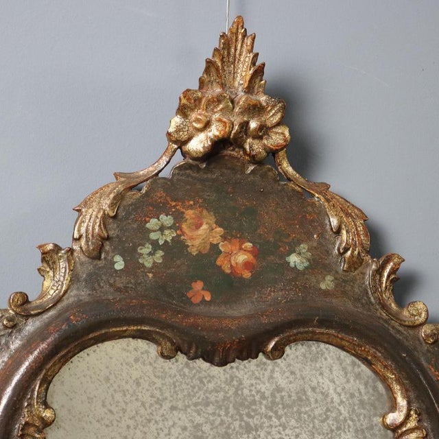 Lacquered and Painted Wood Countertop Mirror For Sale - Image 3 of 11