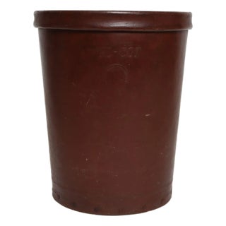 Vintage Industrial National Vulcanized Fibre Company "Vul-Cot" Waste Basket For Sale