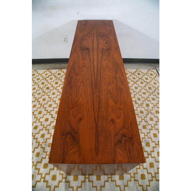 Mid-Century Modern 1960s Mid Century Danish Modern Credenza Dresser American Walnut 9 Drawer Danish MCM For Sale - Image 3 of 10