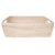 Artifacts Rattan Rectangular Oblong Storage Basket, White Wash, 26" For Sale