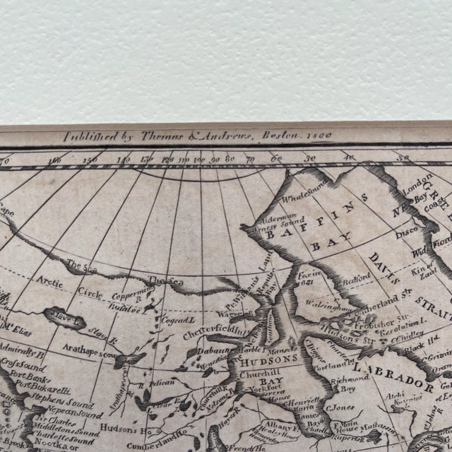 American 1800 Boston Rare Map of North America From the Latest Discoveries For Sale - Image 3 of 5