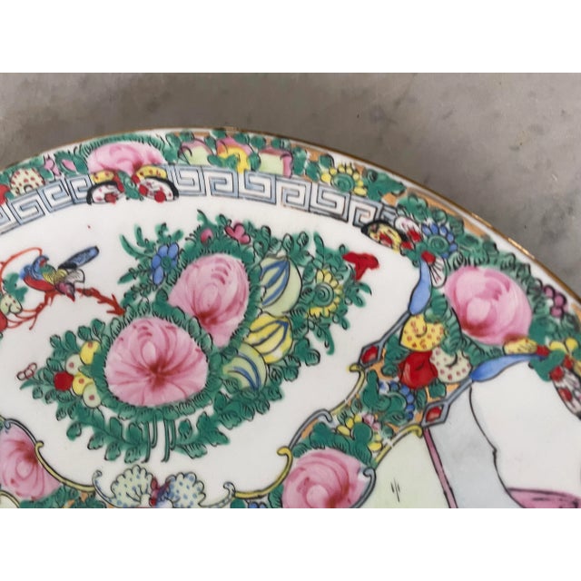 Japanese Vintage Japanese Porcelain Decorative Platter - Stamped For Sale - Image 3 of 8
