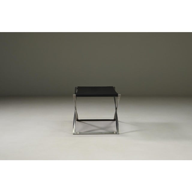 Folding Stool PK91 by Poul Kjærholm for Fritz Hansen, Denmark, 1960s For Sale - Image 3 of 10