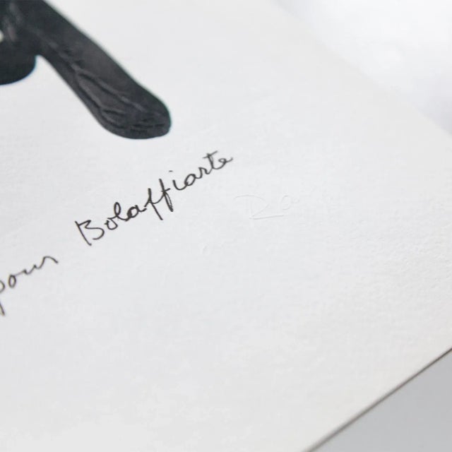 1970s Limited Edition Red & Black Photolithography R by Man Ray, 1975 For Sale - Image 5 of 9