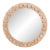 Robin Baron Winfield Wooden Round Mirror For Sale