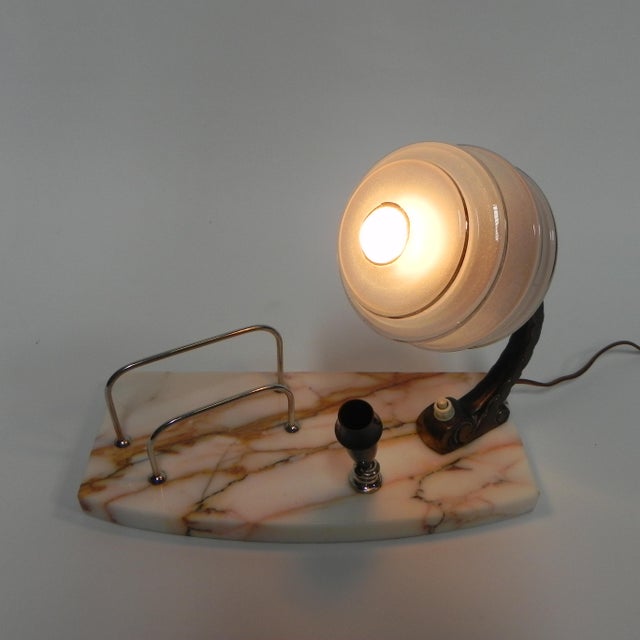 Art Deco Desk Lamp with Pen and Letter Holder For Sale - Image 11 of 18