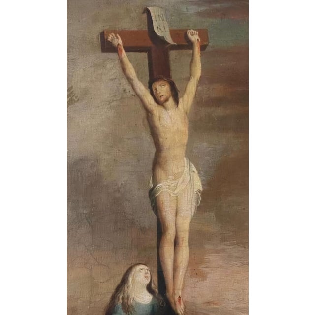 The Crucifixion With Mary Magdalene, Continental School, 19th Century. For Sale - Image 4 of 8