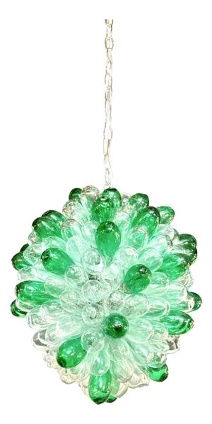 1990s Chandelier of Recycled Handblown Glass