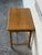 Oak Side Table With Single Drawer Turned Legs and Metal Pull Accent Vintage 1970s For Sale - Image 10 of 10