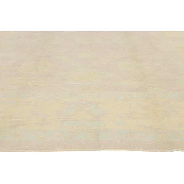 Vintage Modern Muted Turkish Oushak Rug - 09'03 X 13'07 For Sale - Image 4 of 9