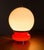 Space age murano glass table lamp from av mazzega in italy in the 1970s. overall dimensions: h: 41 w: 29 d: 29 cm the lamp...