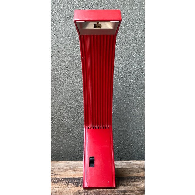 Vintage Italian Marco Zotta Red Arched Desk Lamp For Sale - Image 15 of 17
