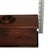 Antique Wood Box Dark Rustic Brown Diamond Design With Round Medallion For Sale - Image 14 of 18