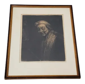 Rembrandt Self Portrait Engraving