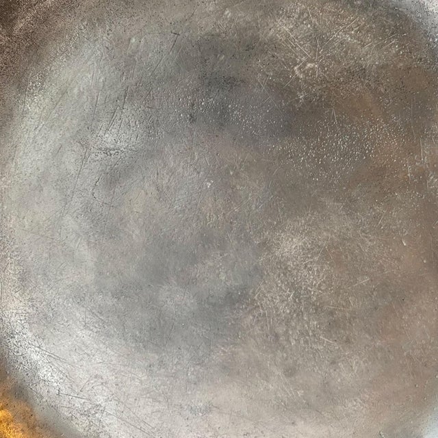 American American Pewter Single-Reed Charger Plate For Sale - Image 3 of 11